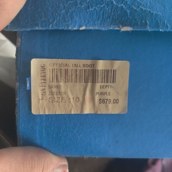 John Fluevog Samedi boots size 12 W 10 M New - Picture 4 of 4